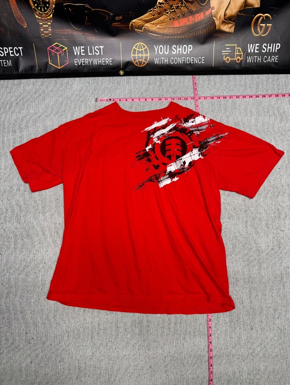 Element Organic Product Red Graphic T-Shirt XXL